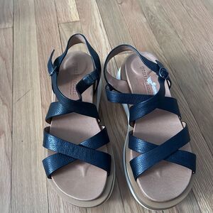 New Gentle Souls Rebha Strappy Wedge Sandal Size 9.5